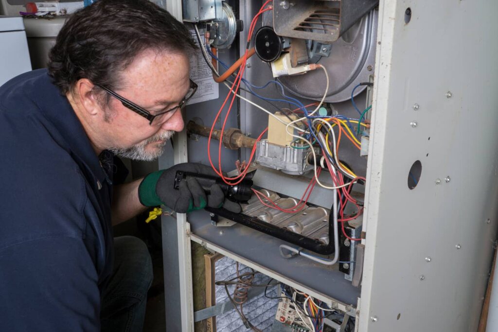 If you cannot clean the flame sensor call on a furnace repair technician. 