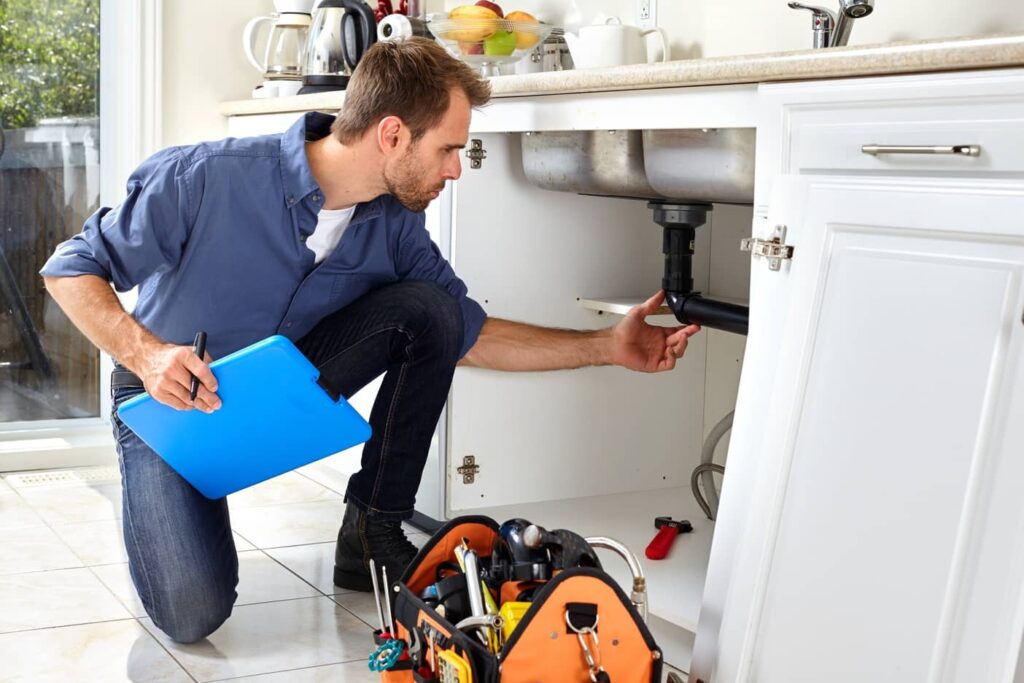 Check the u-bend under the sink, by hiring a licensed master plumber. 