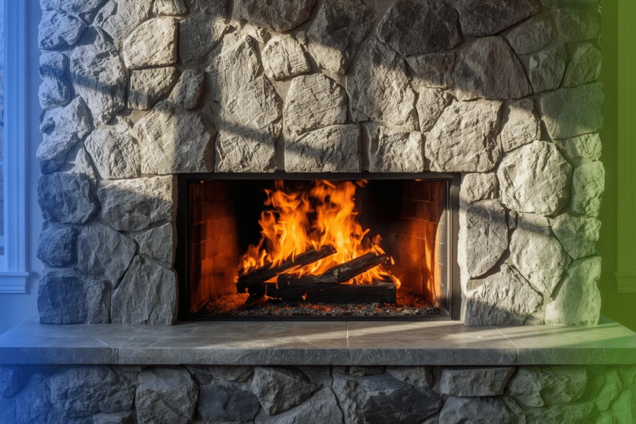 how to open fireplace flue