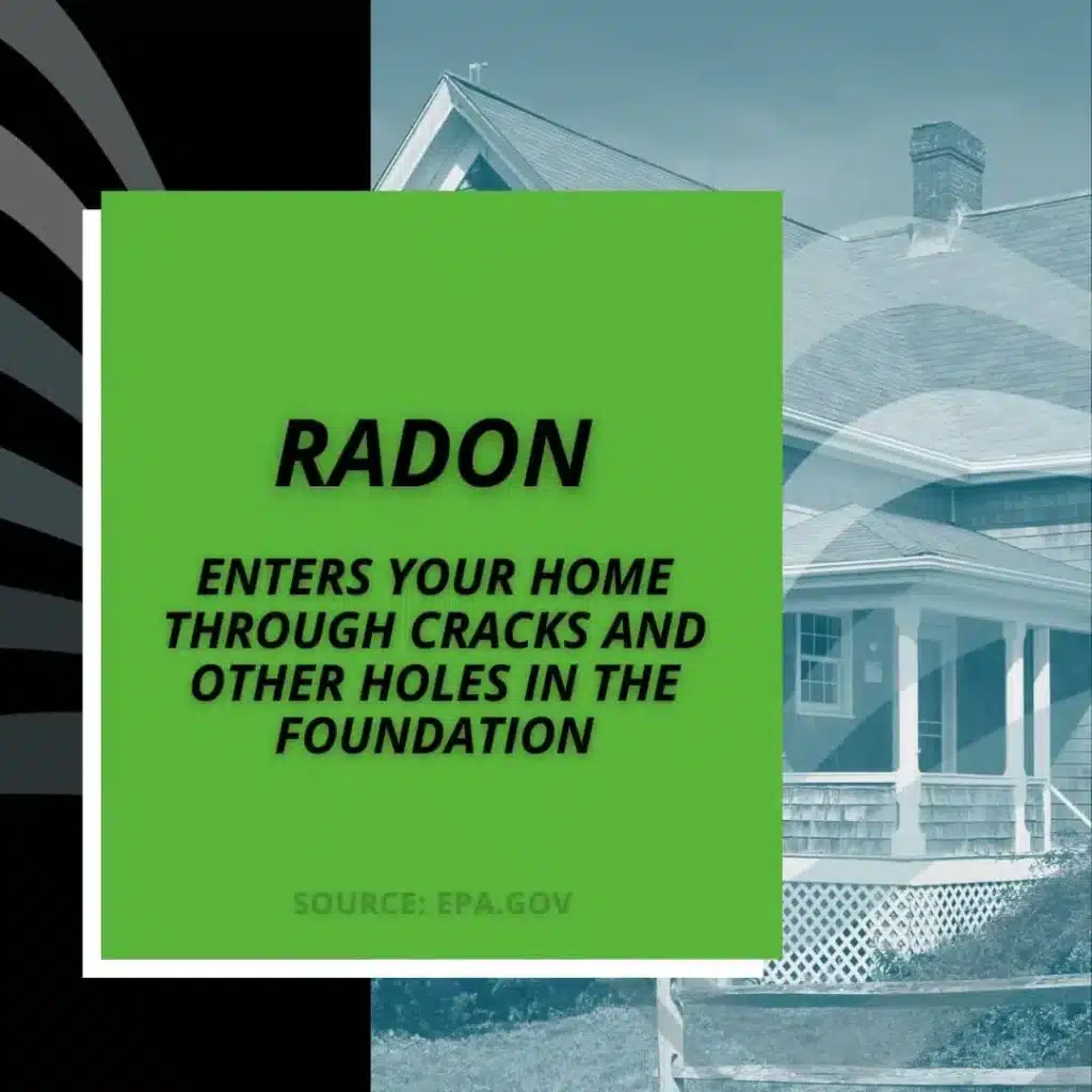 how radon enters your home